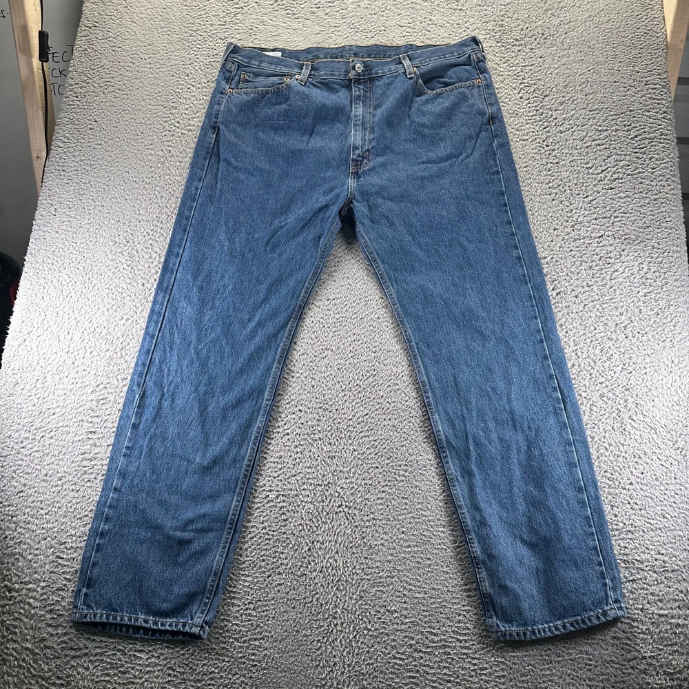 Levi's 505 Jeans Men's 42x32 Blue Cotton Denim Straight Workwear Utility Travel